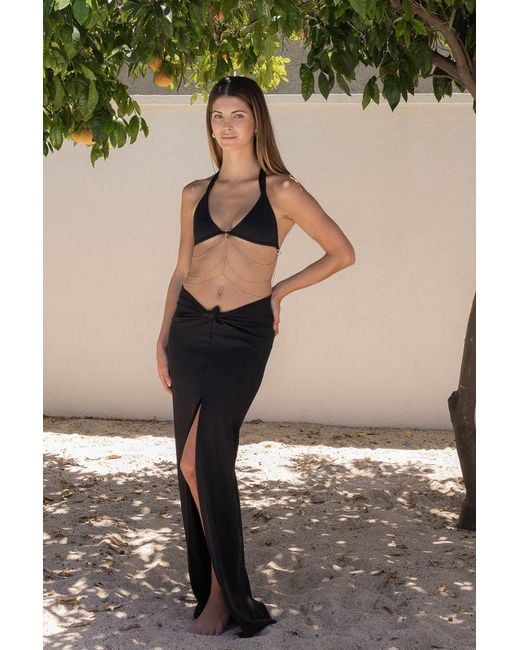 Belletage Swimwear Black The Carmen Maxi Skirt