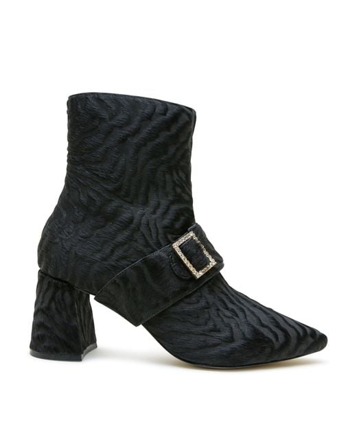 Alterre Black Hairy Zebra Grace Boot