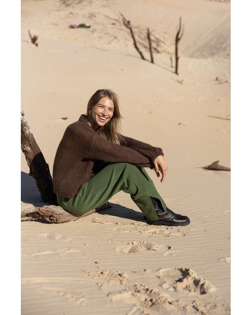 SALANIDA Green Ora Merino Pants