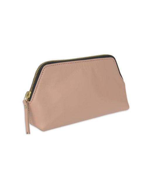 VIDA VIDA Natural Leather Make Up Bag- Blush