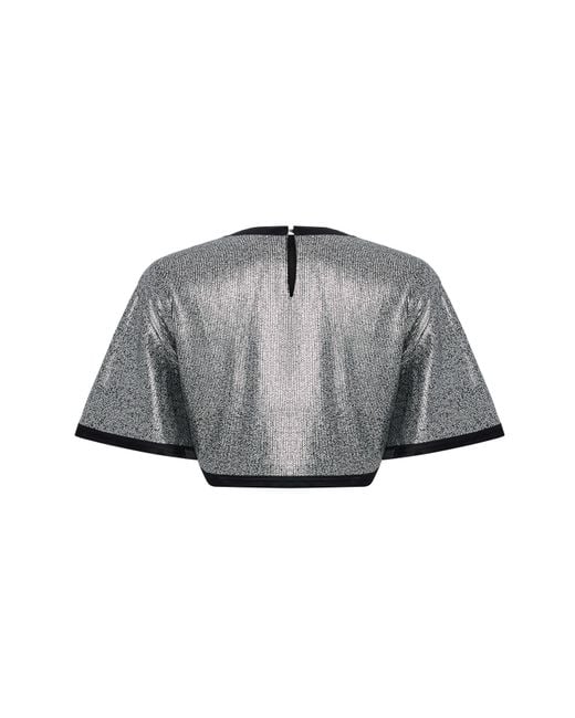 Pcfg Gray Sequin Top