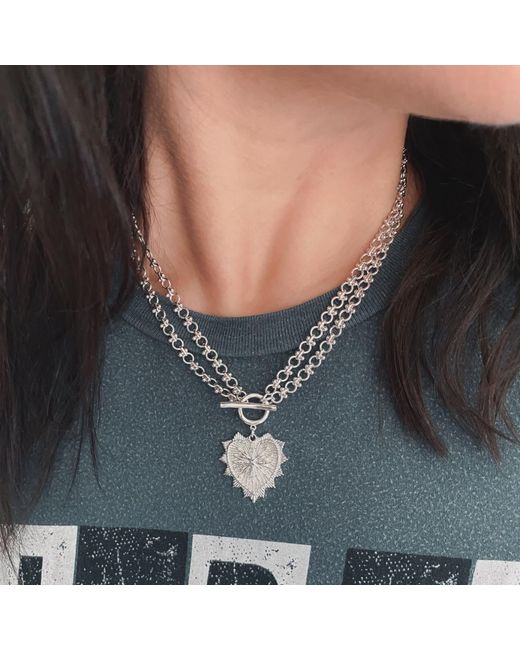 IN CAUDA VENENUM Metallic Freya Necklace