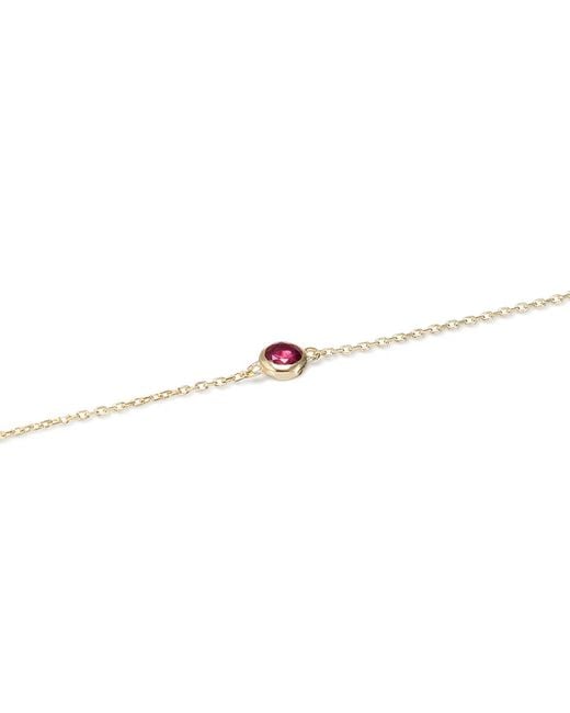 Seey Jewelry Metallic Rose Round Birthstone Bracelet