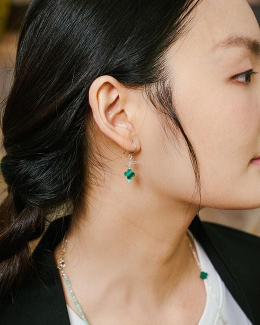 Inari Jewellery White Onde-Onde Short Earring