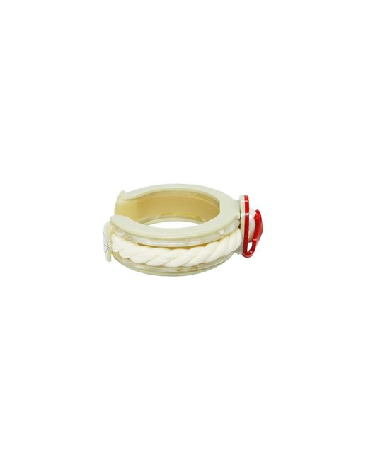 Gissa Bicalho Red Handmade Bracelet Coral And Pearl Cord