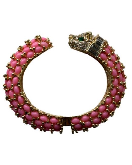 Laura Gray Red Barbie Panther Bracelet for men