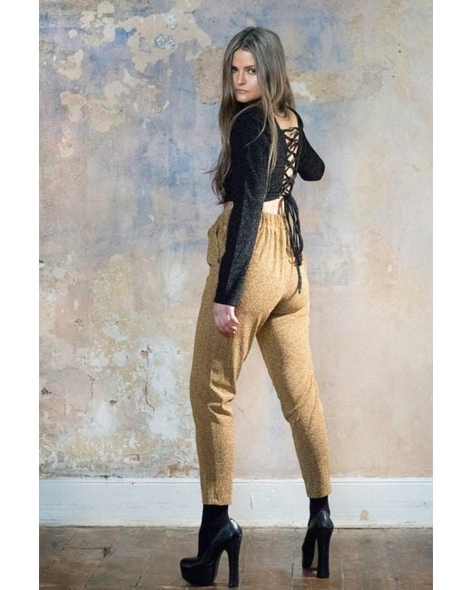 Any Old Iron Black Shimmer Top