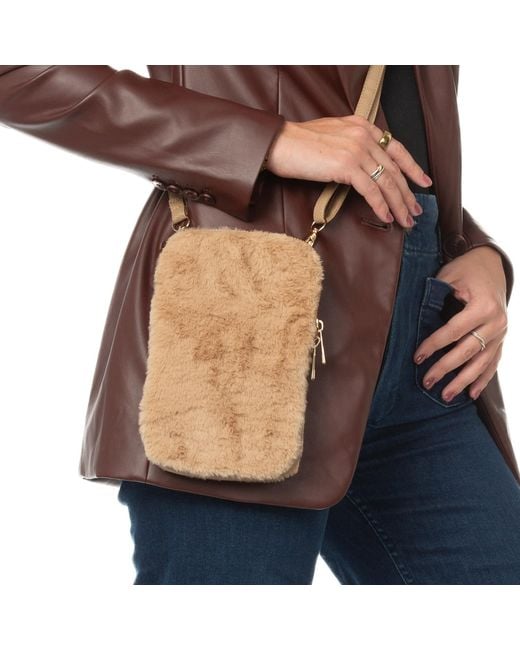 Sidney Byron Natural The Heather Winter Cellphone Crossbody