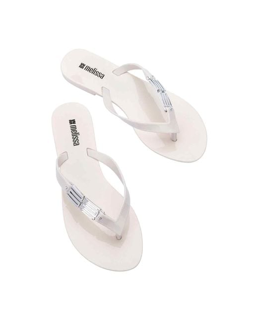 Melissa White Harmonic M Chic Flip Flop