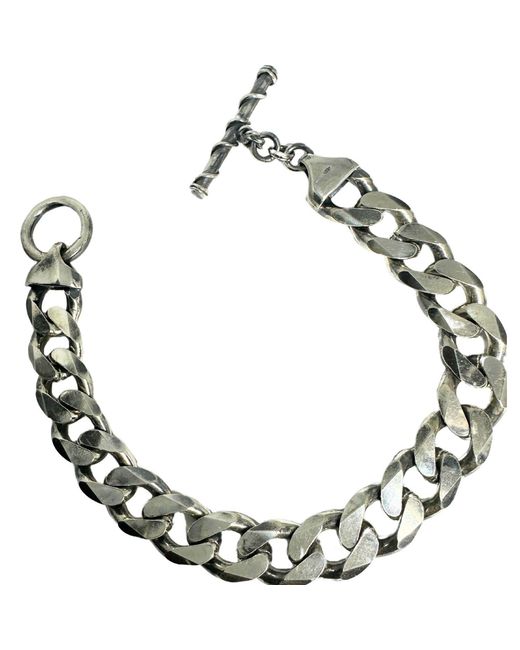 Tg-Jewellery by Tamara Gervasio Metallic Curb Chain Twisted T-Bar for men