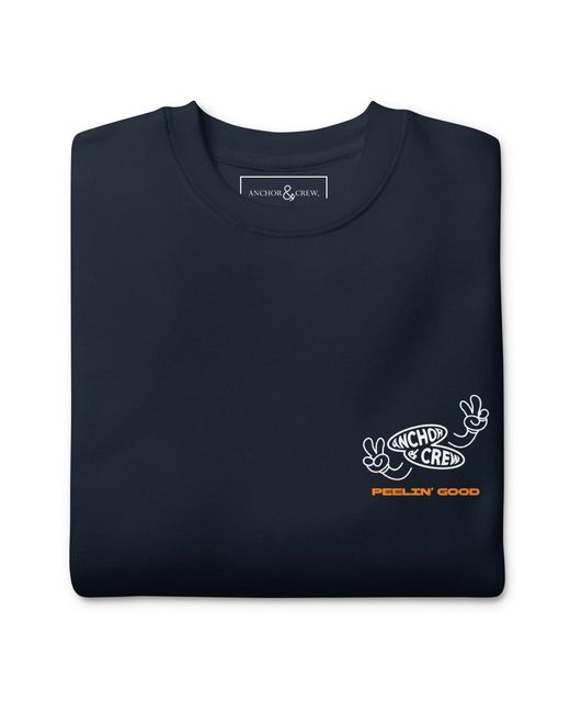 Anchor and Crew Blue Lemon Fresh Dial-A-Local Organic Cotton Sweatshirt