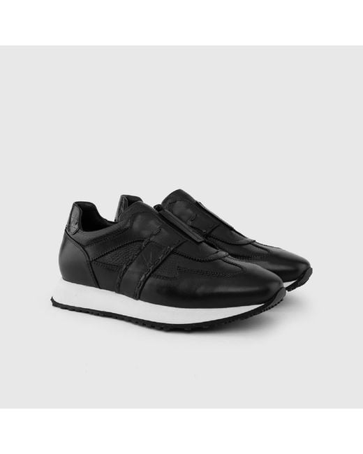 Ilvi Black Tord Leather Sneaker for men