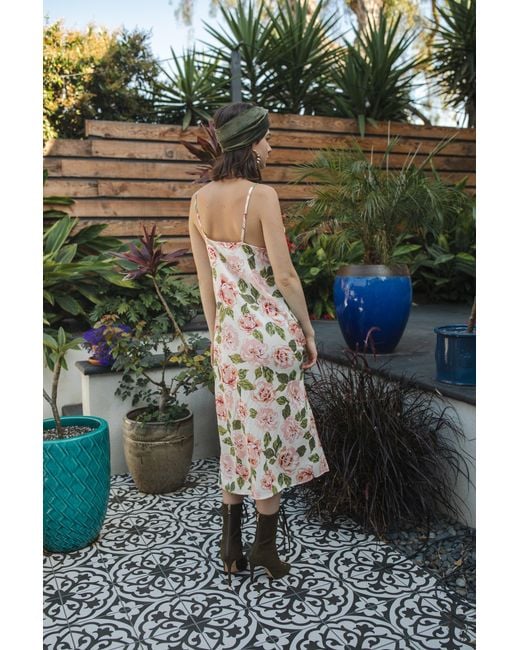 Jennafer Grace Metallic English Rose Slip Dress