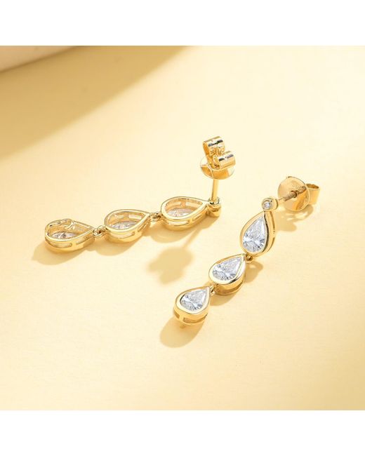 Kai Fine Jewelry Metallic Solid Lab Grown Diamond Venus Tears Drop Earrings