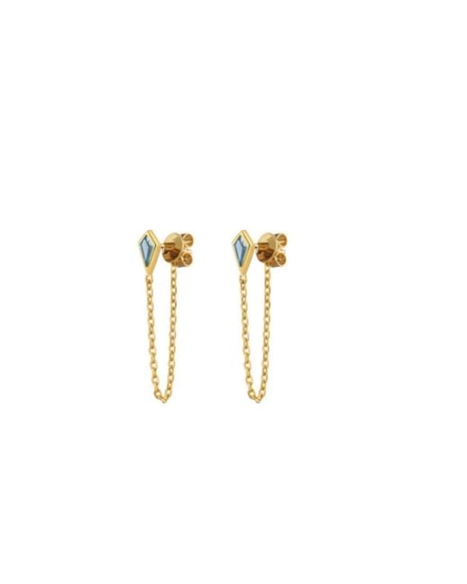 Adriana Pappas Designs Metallic Crystal Kite Earrings
