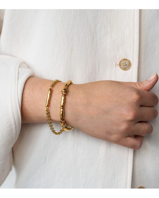 Loni Paul Jewelry Metallic Organic Bead Bracelet
