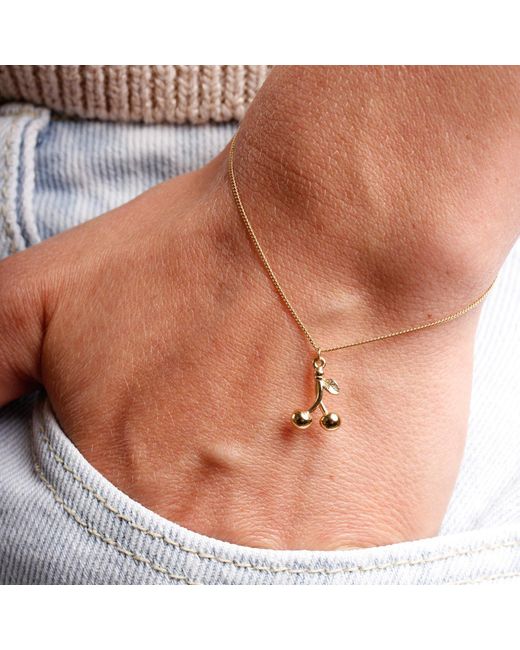Lee Renee Metallic Cherry Bracelet