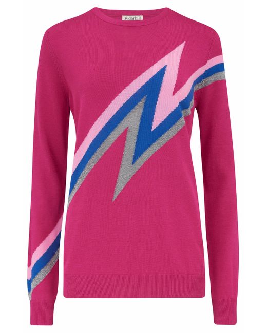 Sugarhill Astrid Jumper Pink, Zap! Lightning