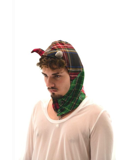 Castaneda Green Button-Up Balaclava