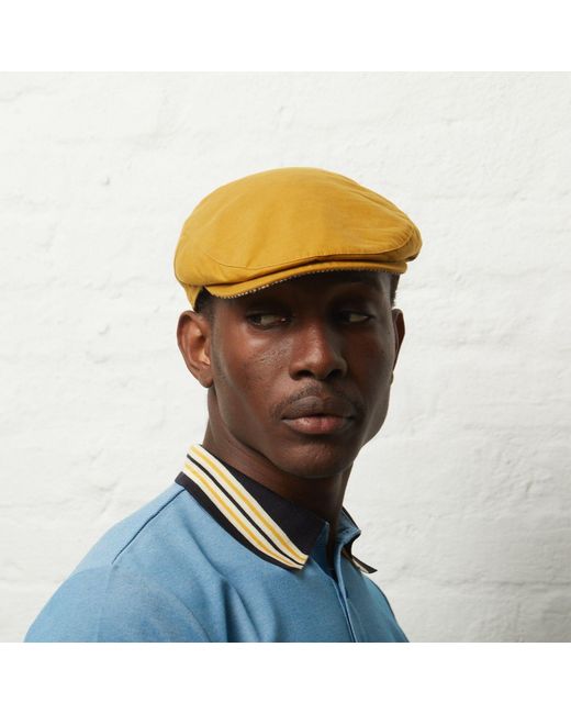 Dasmarca Hats Yellow Finley Dijon Italian Waterproof Cap for men