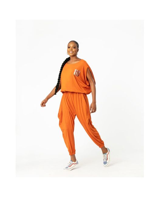 Xclamations UK Orange Labu Jersey Co-Ord Set