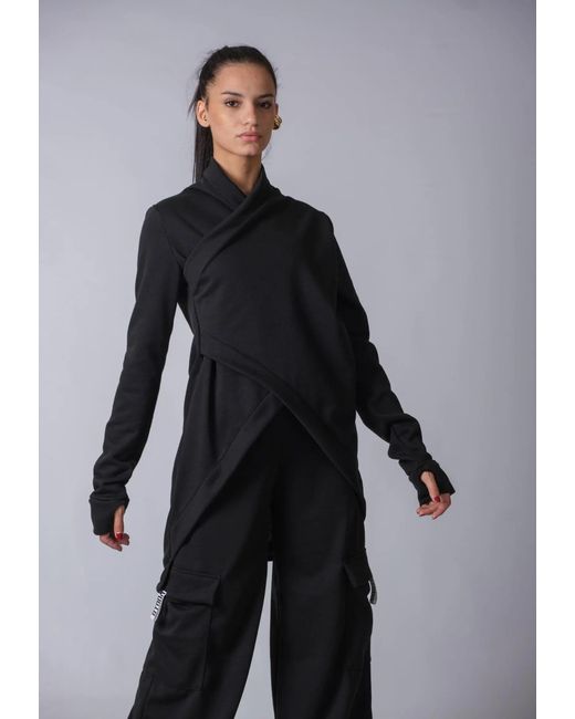 Yogi8Apparel Black New Extravagant Asymmetric Sweater
