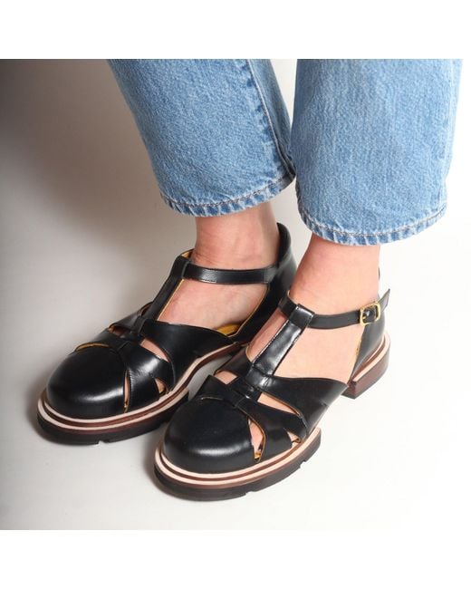 Mafalda Blue Maite Fisherman Sandals