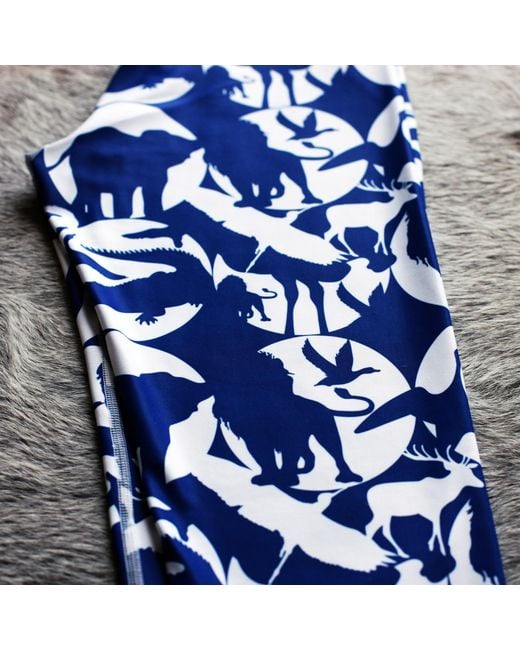 Jessie Zhao New York Blue High Waist Yoga Leggings