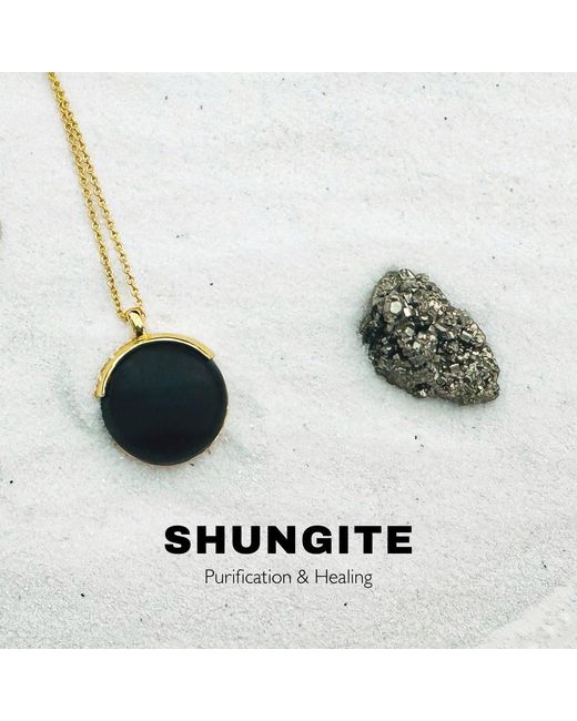 Ormiro Metallic Shungite Emf Protection Necklace