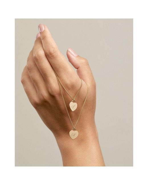 SET & STONES Metallic Alice Initial Necklace