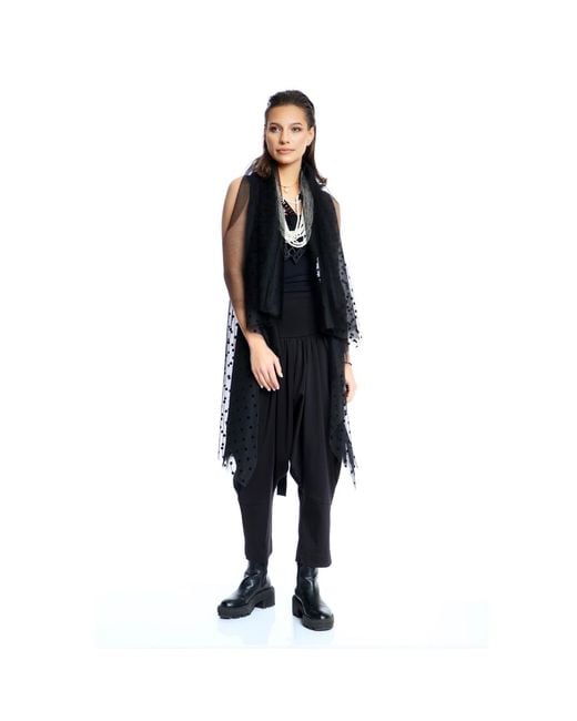 Silvia Serban Black Tulle Vest