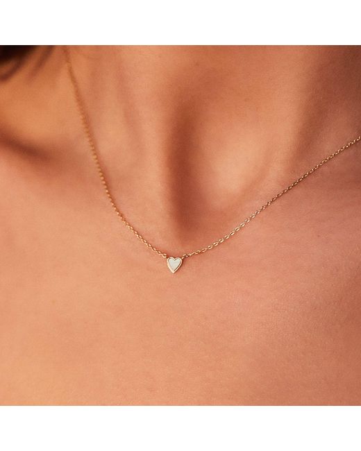 Lily & Roo Metallic Tiny Heart Necklace