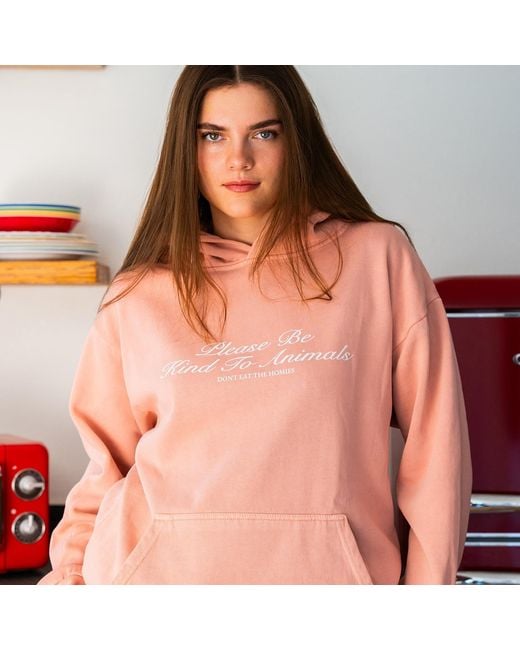 Dont Eat the Homies Pink Be Kind Hoodie for men