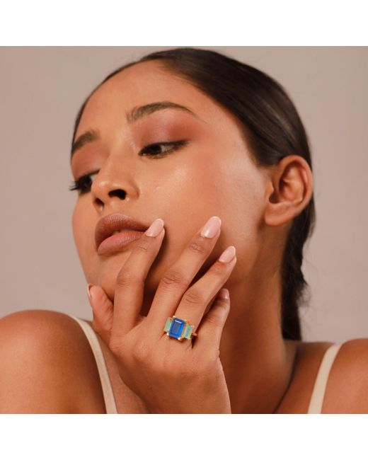 GEM BAZAAR Blue Moon River Ring