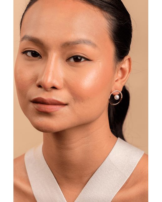 Zynnia Collective Metallic Circle Ear Jacket Studs