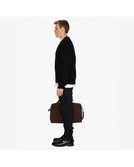 PLACE OF ELMS Black Nero Cardigan Sweater for men