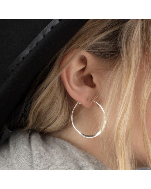Scream Pretty Metallic Flat Hoop Earrings