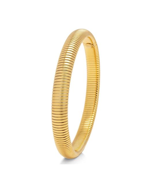 Nialaya Metallic Stretch Bangle 8Mm