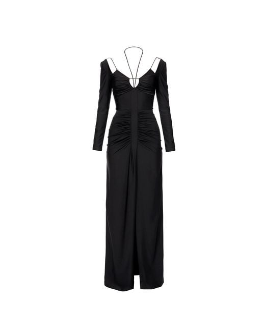 AGGI by HALEWSKI Black Dianna Maxi Maxi Evening Dress