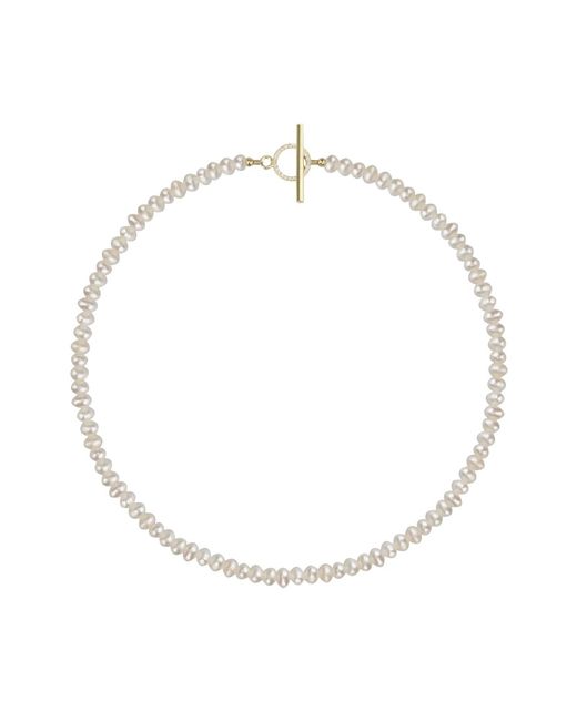 Minimalisa Concept Srl Metallic Pearl Bead Necklace