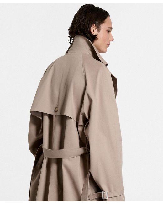 Saint One Co. Natural Idols Trench Coat Taupe X Oyster for men