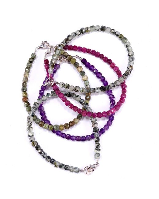Mineralgems•Studio Pink Ruby Bracelet for men