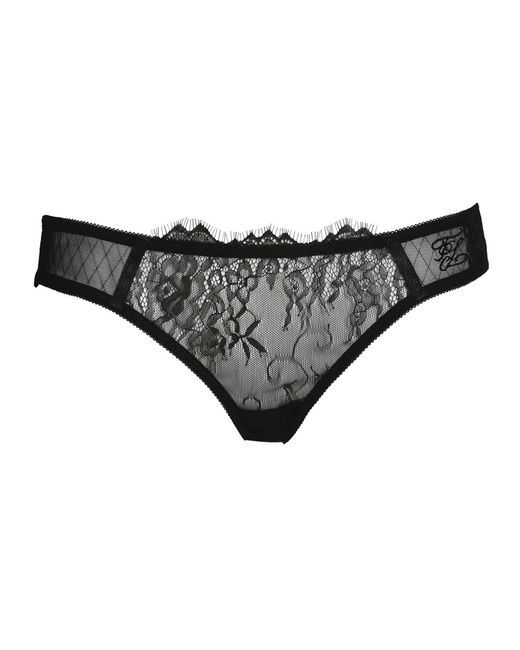 Tallulah Love Black Liquorice Lace Brief
