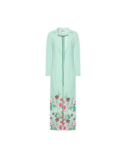 Roqaia Fashion House Green Mint Blossom Jacket