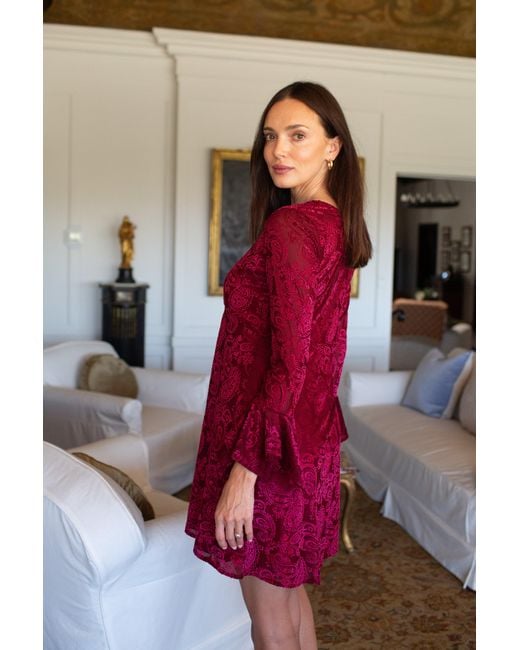 Jennafer Grace Red Jill Mini Dress