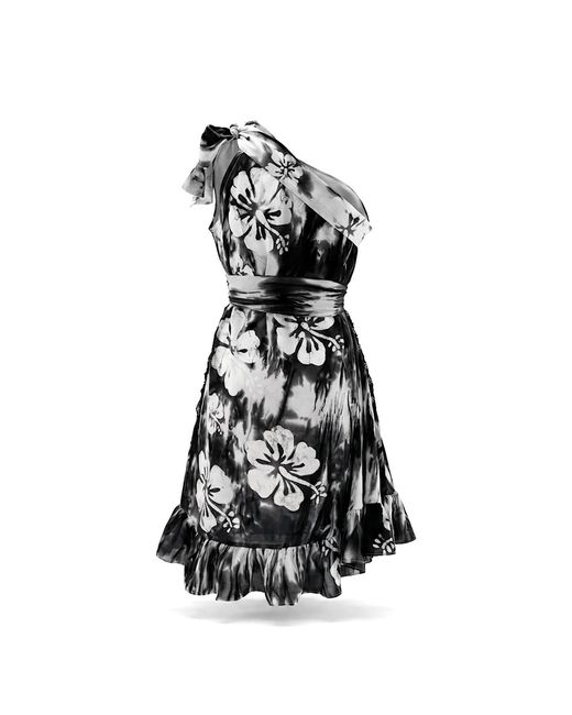 Nyny Ryke Black Wilma Sh, One-Shoulder Batik Midi Dress & Floral Cotton Dress