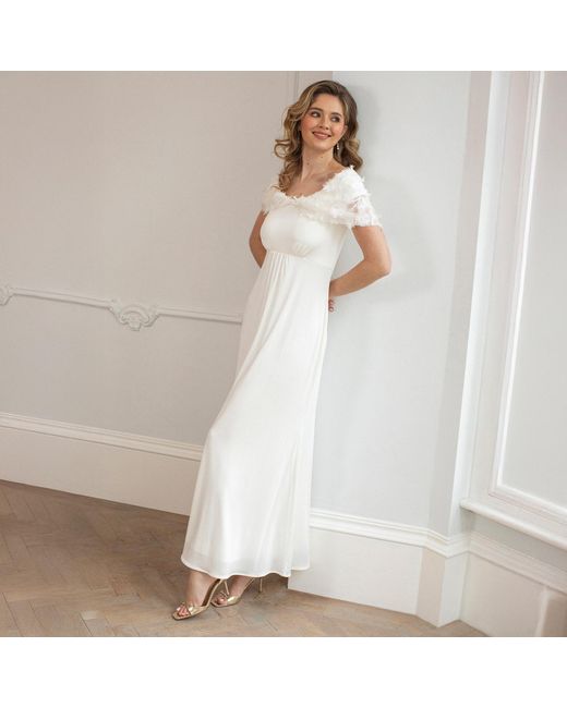 Alie Street London White Juliette Cape Wedding Gown