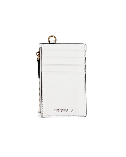Pimpinicchio New York White Card Case On Keyring for men