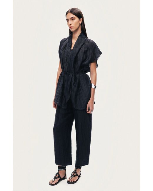 Nocturne Black Belted Vest