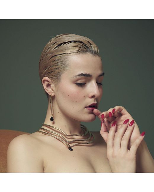 IN CAUDA VENENUM Metallic Aeterna Earrings
